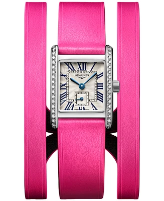 Longines Women's Swiss Mini Dolcevita Diamond (3/8 ct. t.w.) Pink Three