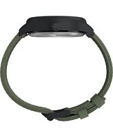 Timex Men's Expedition Field Quartz Analog Green material Strap 43mm Round Watch