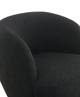 Abbyson Living Serena 30" Contemporary Boucle Swivel Chair