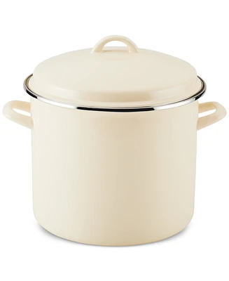 Rachael Ray Enamel on Steel 12-Qt. Covered Stockpot