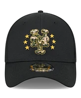 New Era Men's Black York Mets 2024 Armed Forces Day 39THIRTY Flex Hat
