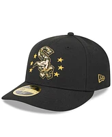 New Era Men's Black Chicago White Sox 2024 Armed Forces Day Low Profile 59FIFTY Fitted Hat