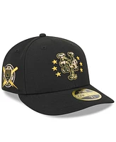 New Era Men's Black York Mets 2024 Armed Forces Day Low Profile 59FIFTY Fitted Hat