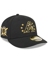 New Era Men's Black Arizona Diamondbacks 2024 Armed Forces Day Low Profile 59FIFTY Fitted Hat