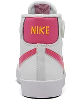 Nike Little Girls' Blazer Mid '77 Fastening Strap Casual Sneakers from Finish Line