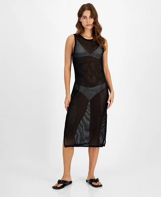 Miken Juniors' Low-Back Midi Dress Swim Cover-Up, Created for Macy's