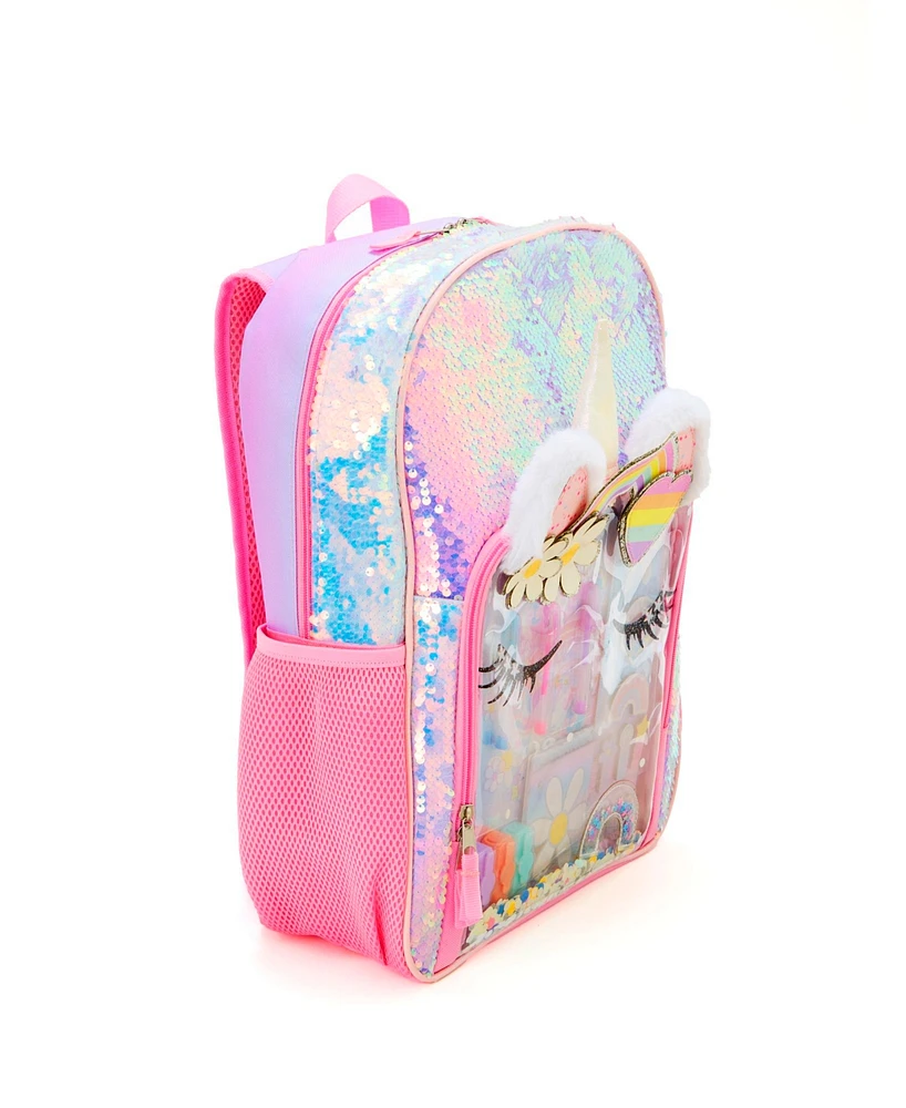 InMocean Girl's Unicorn Backpack Stationary Set