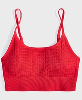 State of Day Women's Seamless Cable-Knit Bralette, Created for Macy's