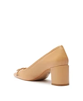Schutz Women's Arissa Square Toe Mid Block Pumps
