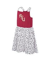 Colosseum Girls Youth Garnet/White Florida State Seminoles Robin Floral Dress