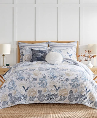 Levtex Serena Sea Reversible 3-Pc. Quilt Set, King/California King