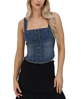 Frye Women's Denim Corset Top