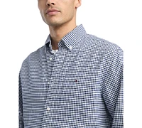 Tommy Hilfiger Men's Gingham Long Sleeve Button-Down Oxford Shirt