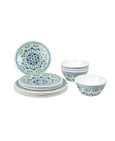 Blue Fontana 12 Piece Dinnerware Set, Service for 4