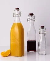 Kilner Set of 8 Square Clip Top Bottles