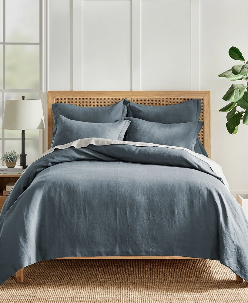 Levtex Washed Linen Solid Duvet Cover, King/California King