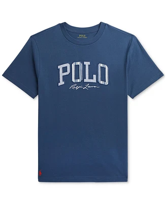 Polo Ralph Lauren Big Boys Striped-Logo Cotton Jersey T-Shirt