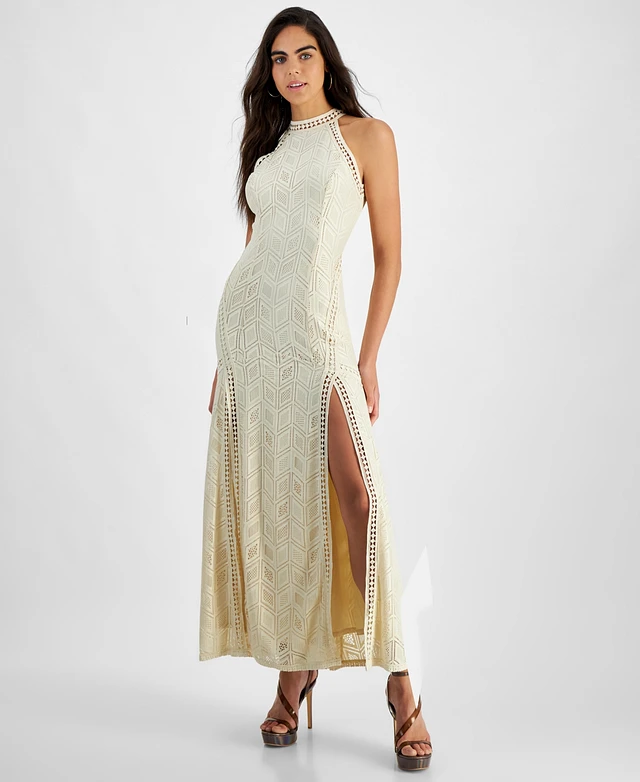 Home | Guess Women's Sunset Geo-Lace Halter Maxi Dress at Plaza Del Caribe  in Ponce, PR