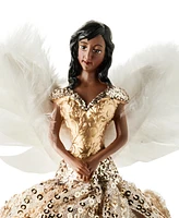 Holiday Lane Angels White & Gold with Feathers African