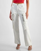 Guess Women's Kori High Rise Straight Leg Cargo Pants