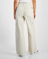 Calvin Klein Jeans Women's Cotton High-Rise Cargo Pants