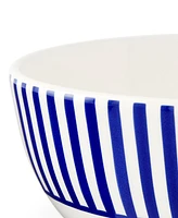 Spode Blue Italian Steccato Rimless Bowls, Set of 4