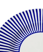 Spode Blue Italian Steccato Salad Plates, Set of 4