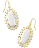 Kendra Scott 14k Gold-Plated Framed Stone Drop Earrings