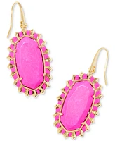 Kendra Scott 14k Gold-Plated Framed Stone Drop Earrings