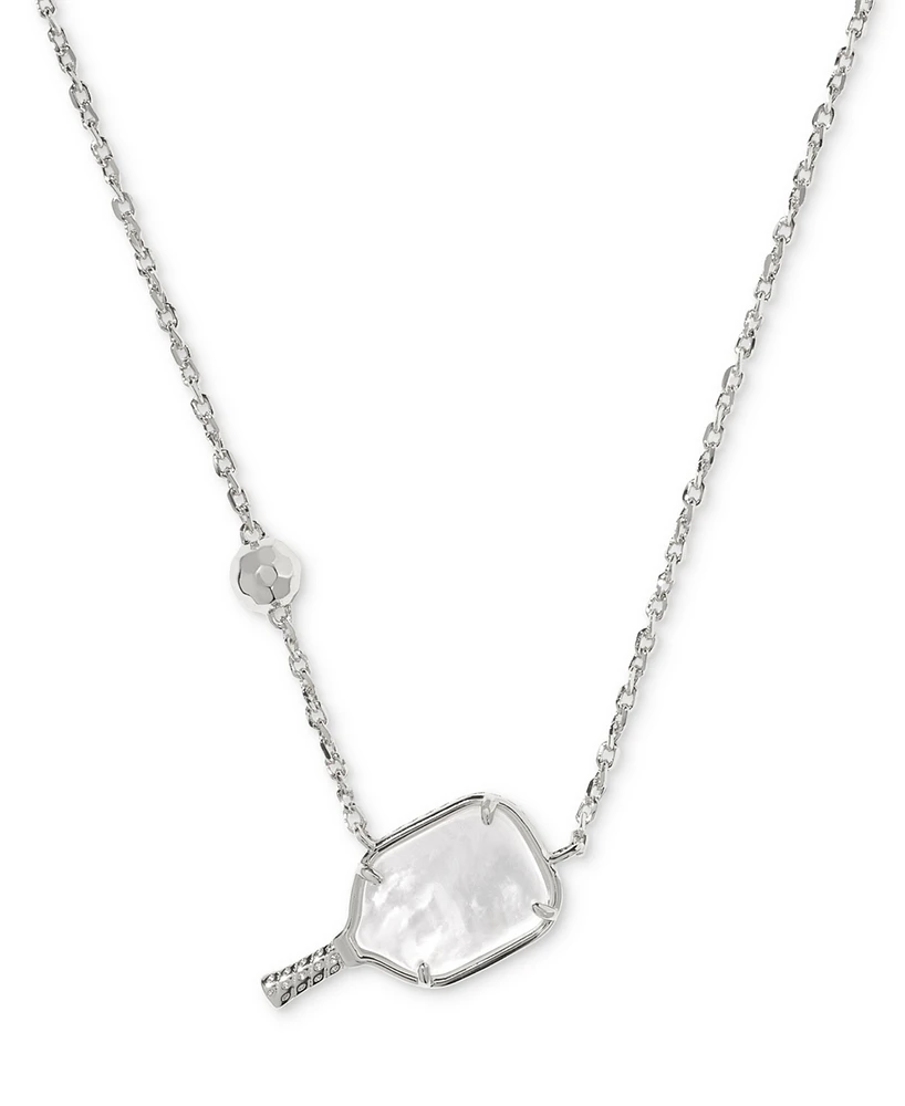 Kendra Scott Mother-of-Pearl Pickleball 19" Adjustable Pendant Necklace