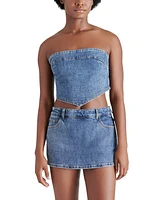 Steve Madden Women's Suri Strapless Denim Top