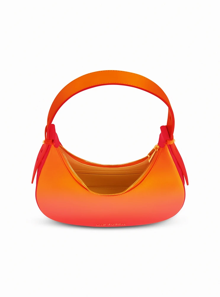 Mac Duggal Ombre Leather Hobo Shoulder Bag