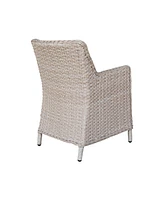 International Concepts Outdoor Wicker Patio Dining Chair with Cushion