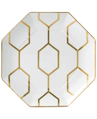 Wedgwood Gio Gold Octagonal Accent Plate White