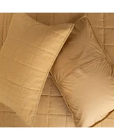 French Linen Quilted Sham Set