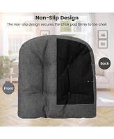 4 Pack U-Shaped Chair Pads with Polyester Cover