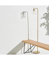 Brightech Elizabeth 66" Led Contemporary Floor Lamp with Glass Shade