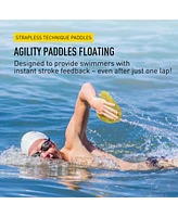 Finis Agility Paddles Floating - High-Quality Swim Paddles for Lap Swimming - Swim Gear for Beginners to Triathlon Athletes