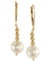Effy Cultured Freshwater Pearl Drop Earrings in 14k Gold (8-1/2mm)