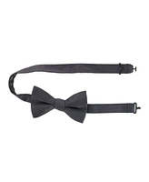 Trafalgar Men's Leyton Diagonal Lined Tone on Tone Silk Bow Tie