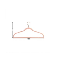 Slickblue Velvet Hangers Pack, Non Slip With Swivel Hook, Slim Space Saving, 50 Pieces