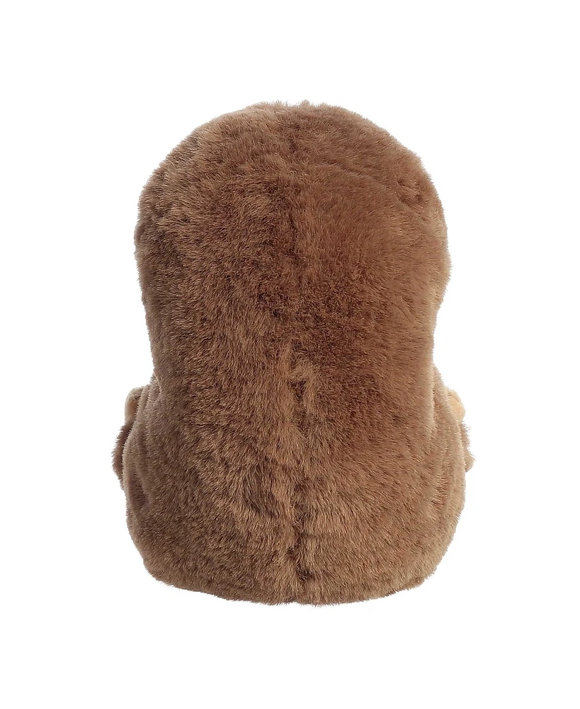 Aurora Mini Seth Sloth Rolly Pet Round Plush Toy Brown 5"