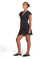 Belle & Bloom Women's Love Shack Mini Wrap Dress