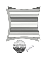 16x16 Ft 97% Uv Block Square Sun Shade Sail Hdpe Canopy Patio Park Backyard
