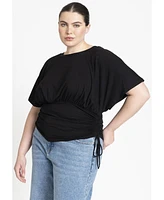 Eloquii Plus Kimono Sleeve Tee