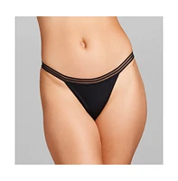 Siella Women's Micro Mesh Thong Pantie