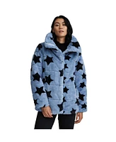 Nvlt Women's Star Print Faux Fur Polyfill Puffer