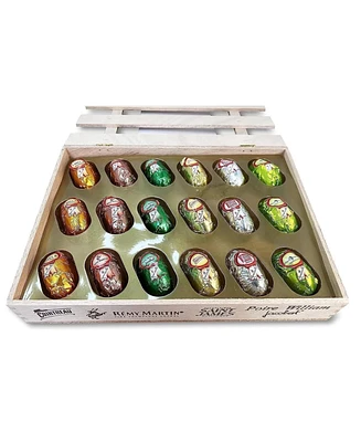 Andy Anand Chocolatier Andy Anand European Dark Chocolate with 6 Flavors, Packed in a Wooden Gift Box