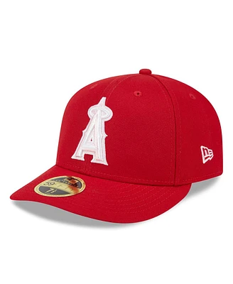 New Era Men's Red Los Angeles Angels 2024 Mother's Day Low Profile 59FIFTY Fitted Hat