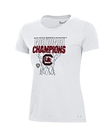 Under Armour Women's White South Carolina Gamecocks 2024 Ncaa Basketball National Champions Locker Room T-Shirt